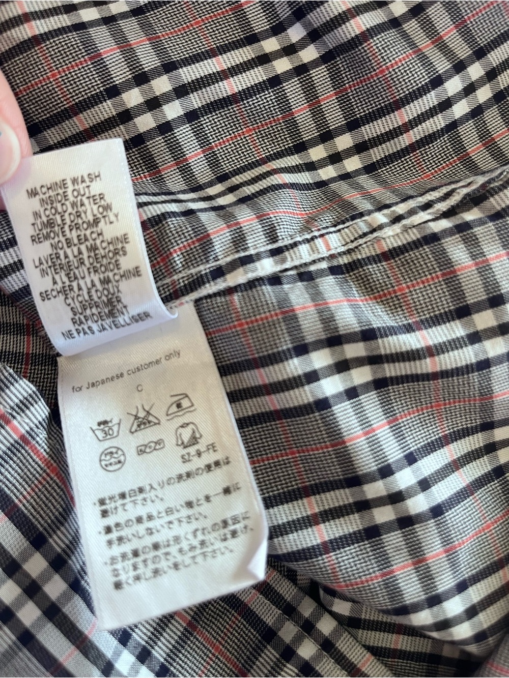 Frank & Eileen “Barry” Purple Plaid 100% Cotton Button-Up Shirt - Picture 8 of 8
